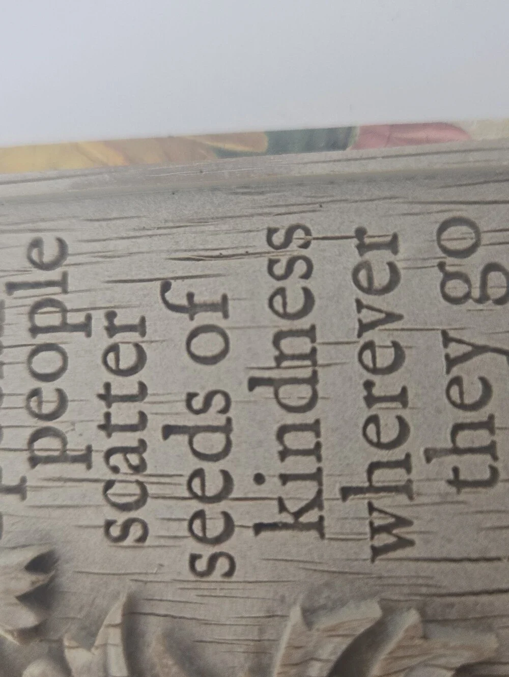 History & Heraldry Driftwood Special People Scatter Seeds of Kindness Magnet NWT